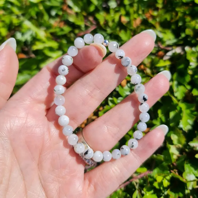 Rainbow Moonstone Crystal Bracelet 1