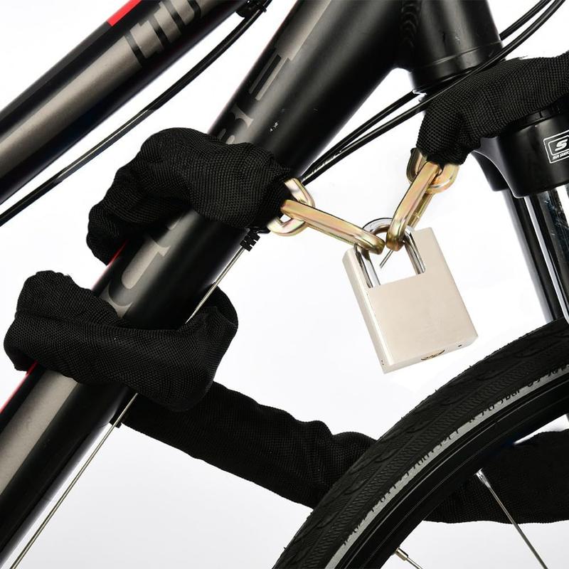 Heavy Duty Motorbike Lock with Padlock | 6mm x 1.2m | Motorcycle & Scooter Lock with Security Chain 4
