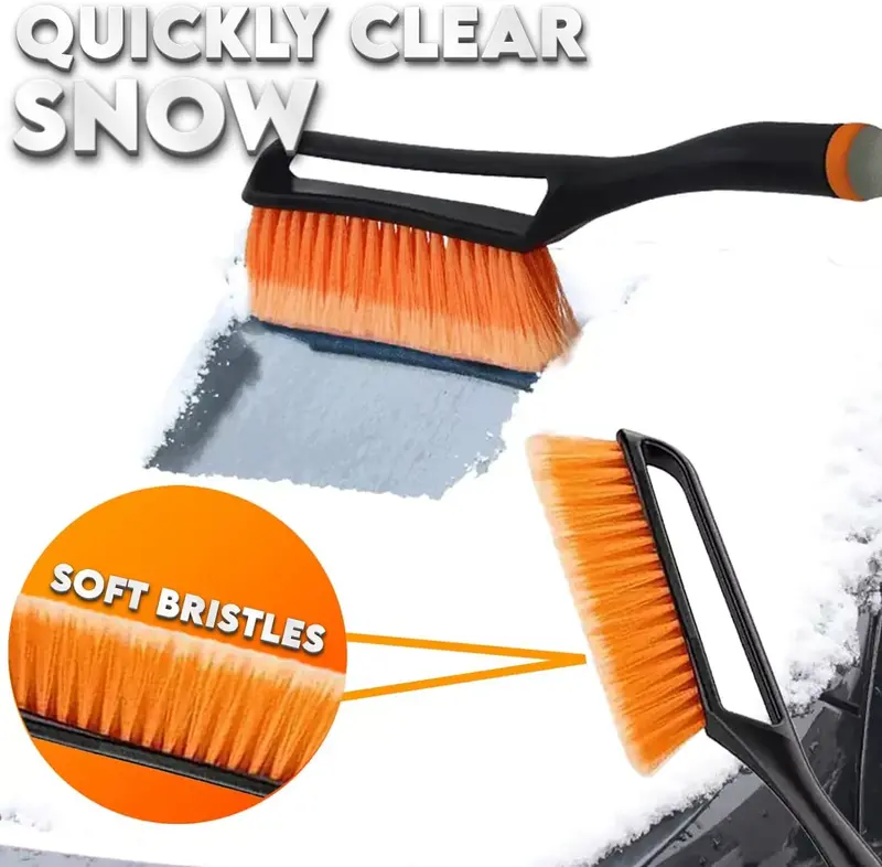 Heavy Duty Car Van Soft Grip Ice Scraper & Snow Brush Windscreen Frost Winter UK 2