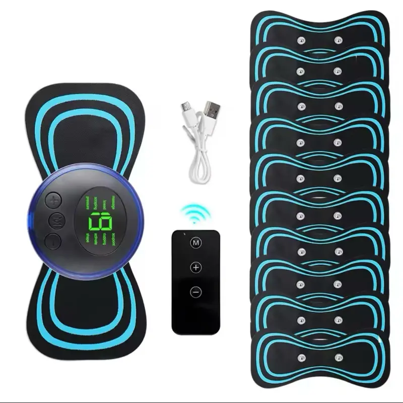 Fumkeys Mini Portable EMS Neck Massager Electric Neck Stretcher for Cervical Muscle Pain Relief and Shoulder Relaxation Massage Patch - Comfort 4