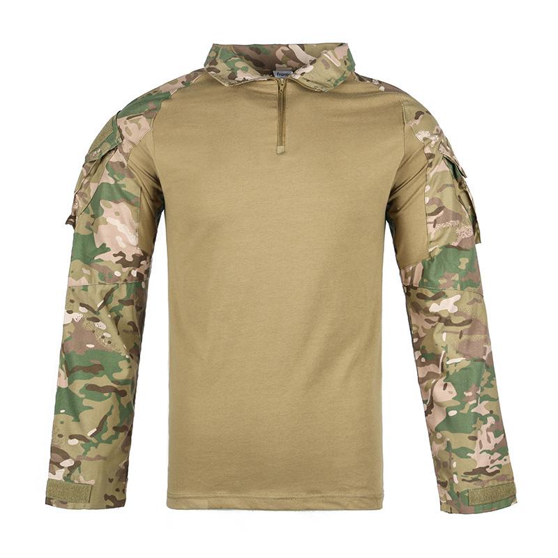 Product Introduction of Men's Outdoor Tactical Hiking T-Shirts,Hunting  Camouflage Long Sleeve Hunting Climbing Shirt,Male Breathable Sport Clothes 12