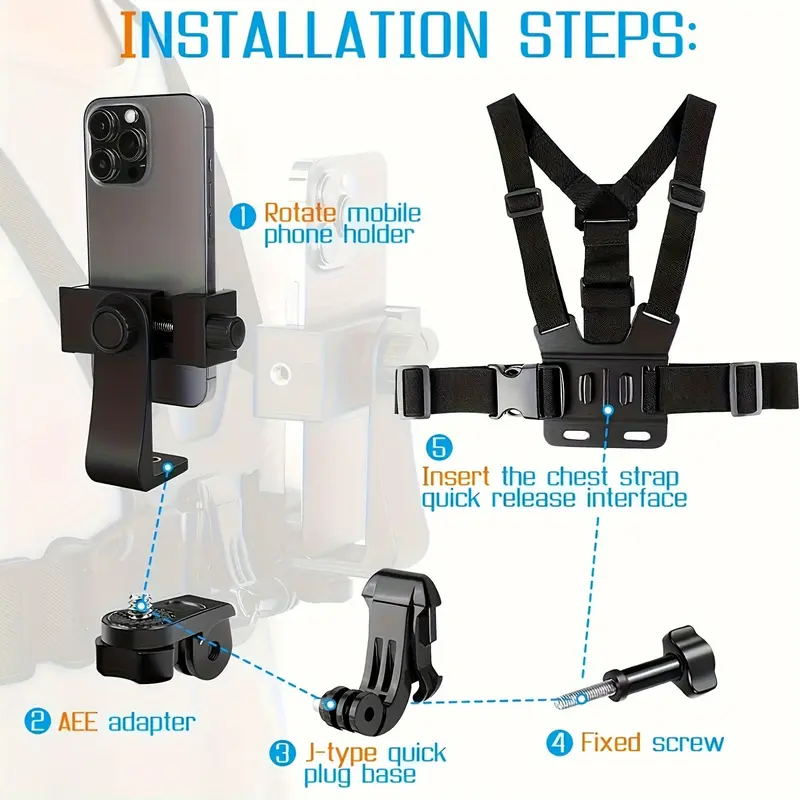 RISELDAJOR   All - in - One Mobile Phone Holder: Outdoor Cycling, Running, Motorcycle Riding Edition with Video Shooting and Driving Record Functions. 2