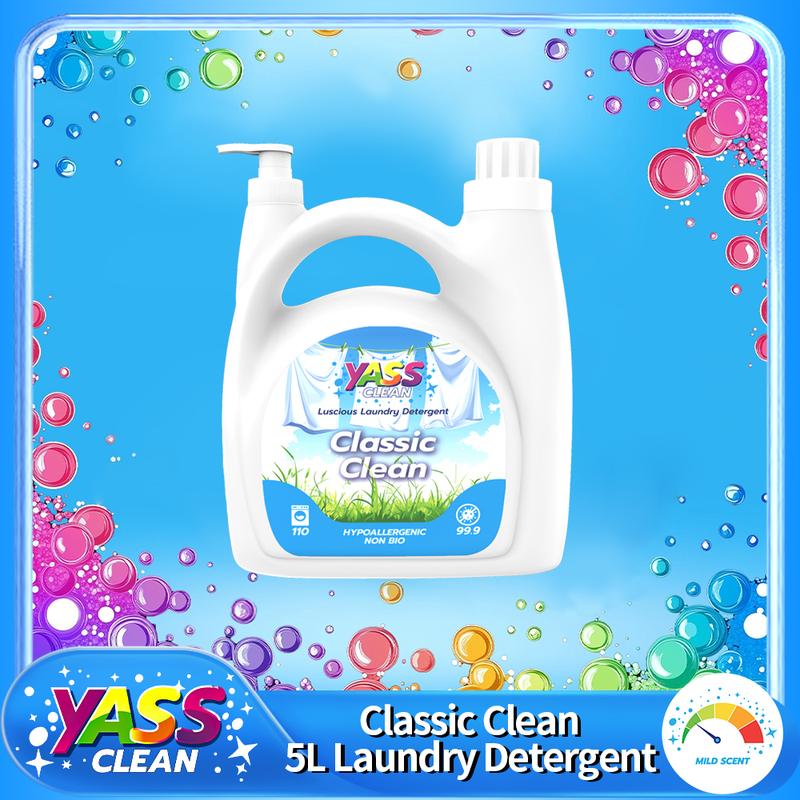 Yass Clean Non Bio Hypoallergenic 5L Classic Clean Concentrated ...