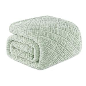 Whale Flotilla Fuzzy Fleece  Blanket for Bed, 280 GSM Soft Fluffy Jacquard Waffle Blankets for All Season, Lightweight and Warm luxury  blanket,available in single twin, double, king sizes,Mother's day gift