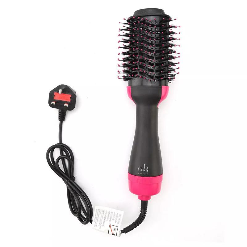 3IN1 Hot Air Brush Electric Hair Dryer Straightener Curler Styler Comb Volumizer with Ceramic Heating Technology 8