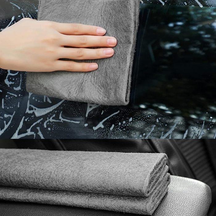 Laveta Magica din Microfibra ,Thickened magic cloth for cleaning glass lazy cloth absorbs water and cleans without water marks fiber cloth(set de 5 bucati) 5