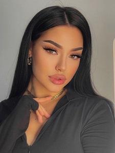 30 Inch Long Straight Wigs for Women, Gorgeous Fluffy Wigs without Bangs, 200% Density Human Hair Lace Front Wigs for Women & Girls