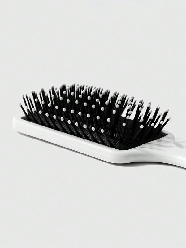 ROMWE Kawaii 1pc Pink Bowknot Designed Hair Cushion Comb, Anti-Static Smooth Massage Paddle Hair Brush For Home Use 2