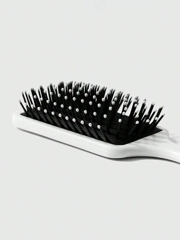 ROMWE Kawaii 1pc Pink Bowknot Designed Hair Cushion Comb, Anti-Static Smooth Massage Paddle Hair Brush For Home Use 2