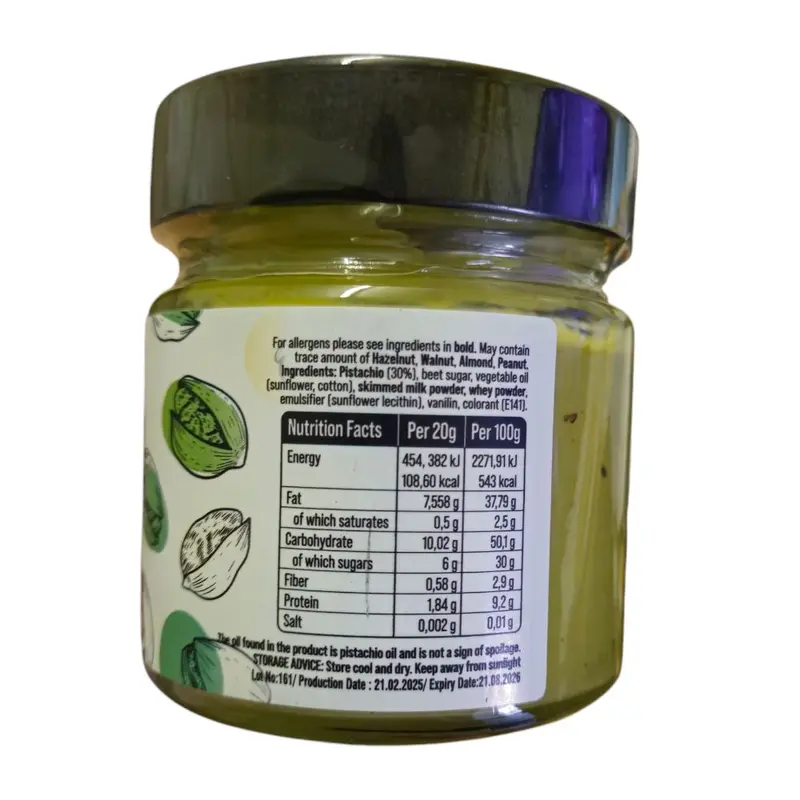 Favorelli Pistachio Cream 200g. Halal Kunafah Spread. Suitable For Vegetarians. 1