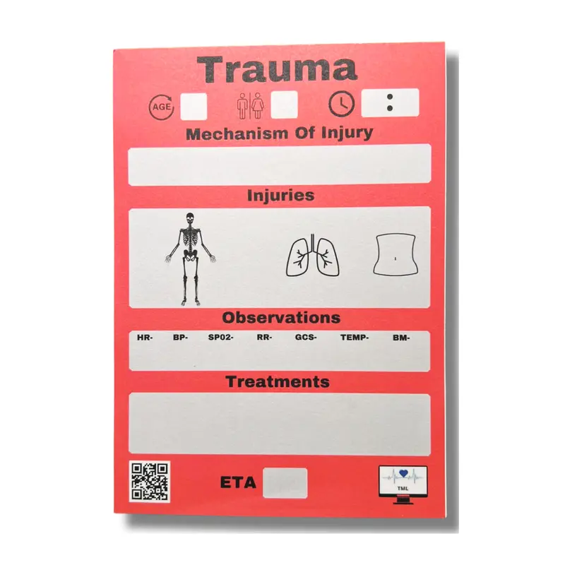 Medical, Trauma, Resuscitation Notepads 1
