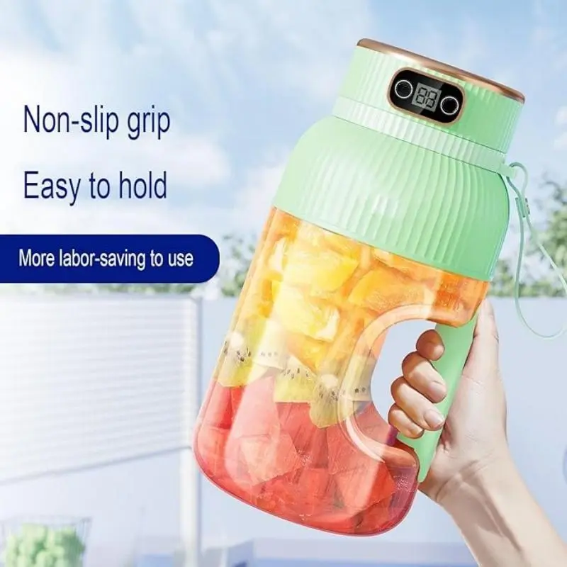 Portable Smoothie Blender, 1 Count 40oz LargeCapacity Fruit & Vegetable Blender, USBRechargeable Juicer Cup for Home OfficeOutdoor Camping 2