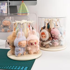 Rotating Display Box, 1 Count Clear Dustproof Display Box for Keychain, Watch, Jewelry, Home Organizer for Living Room Bedroom Study Room