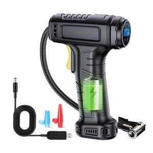 Car Air Compressor Air Pump, 150PSI Tire Inflator with LED Flashlight for Vehicle, 12V Auto Tire Pump with Digital Pressure Gauge, Portable Tire Inflator for Car Tires, Motorcycle, Bike, Ball, Car Repair Tools