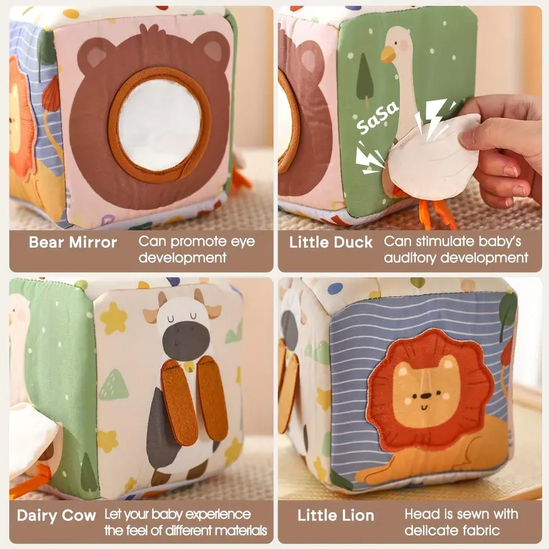【RANTS BETTER】Tissue Box Toy for Youngsters - Multifunctional, Educational Finger Exercise & Soothing Plaything, Mixed Colors 6