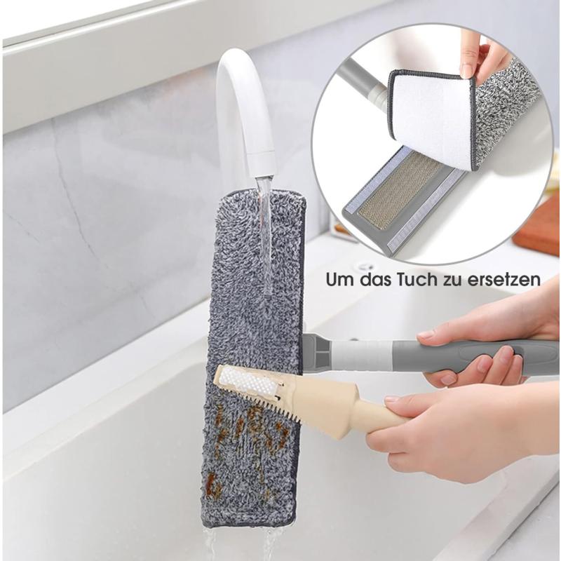 Wall Cleaner with Long Handle Baseboard Wall Cleaner Mop 360°   Rotation for Home Cleaning Microfiber 6