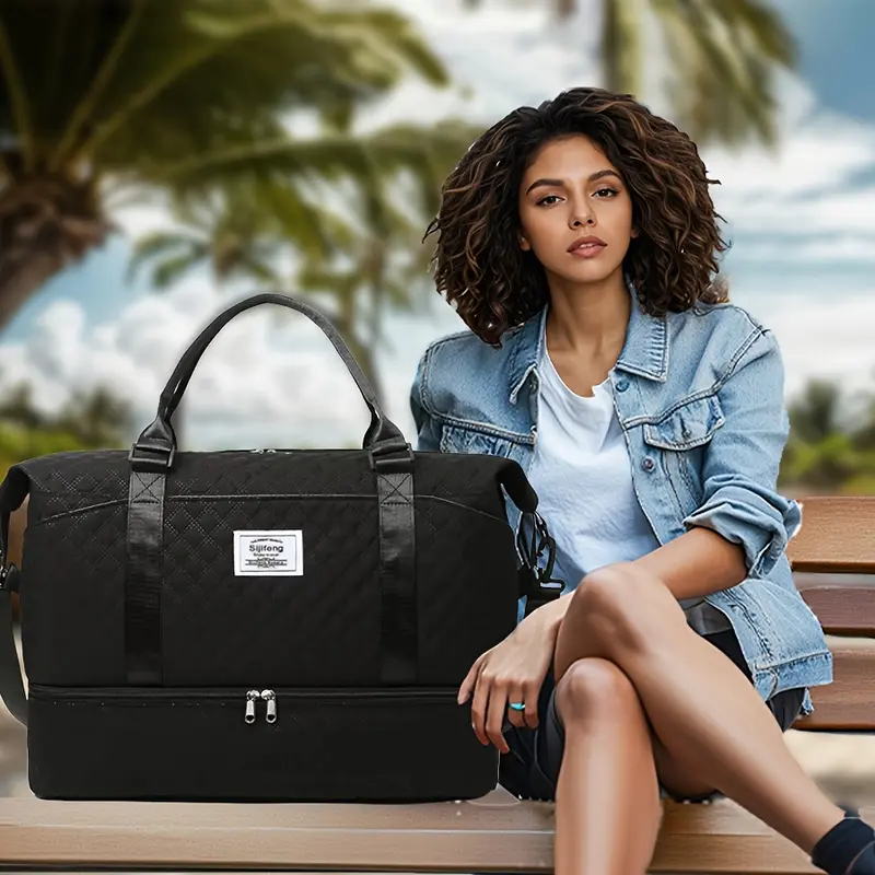 3pcs Multifunctional Outdoor Bag - Large Capacity, Fashion Duffle & Shoulder Bag for Women's Travel, Fitness, Cosmetic Use 8