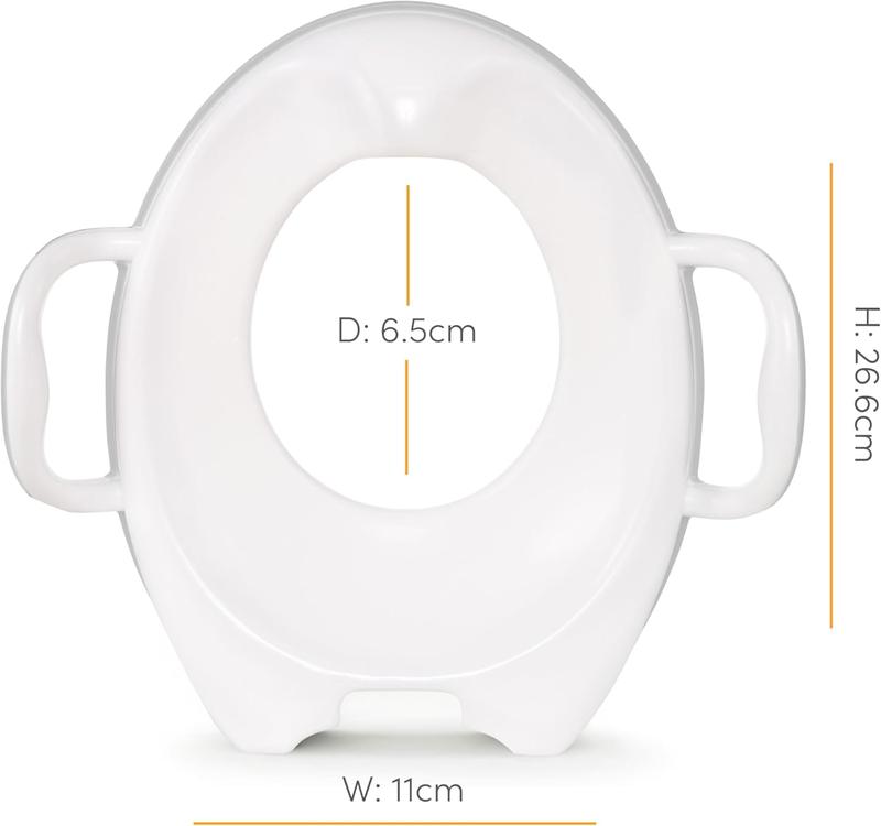 Sturdy Potty Seat | Potty Training Toilet Seat with Handles and Legs | Portable Toddler Toilet Seat | Grey 1
