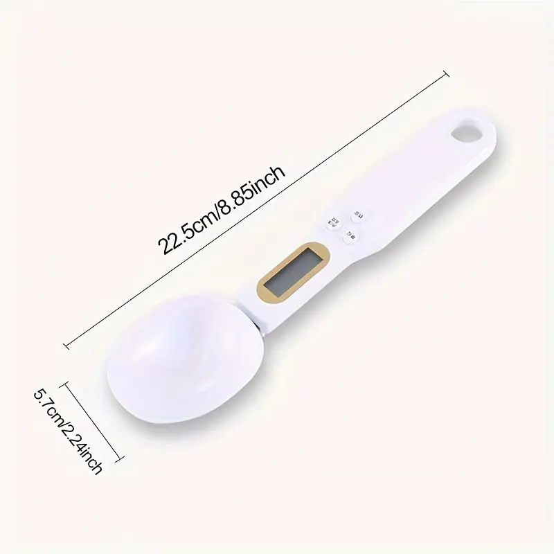1pc Digital Kitchen Scale, 500g/0.1g Precision Electronic Measuring Spoon, Handheld Food Weighing Scale, Battery Powered, Non-rechargeable, for Home Cooking and Baking Utensils Cover 3