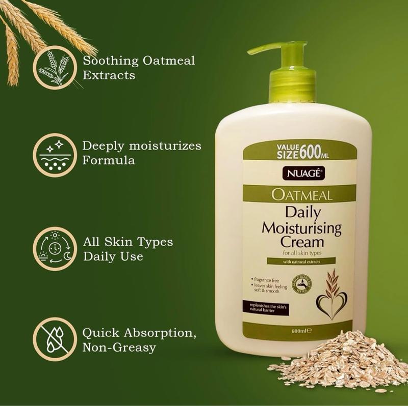 Product Introduction of Gentle Oatmeal Extracts Daily Moisturizer for All Skin Types, 600ml Pump Bottle - Moisture, Restore, Body Care, Sensitive, Moisturizers 6