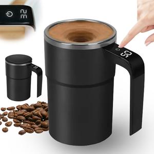 Self-Stirring Coffee Mug Rechargeable 380ML – Automatic Magnetic Stirring Cup for Coffee, Tea & Protein Shakes, Portable Smart Mixing Mug UK