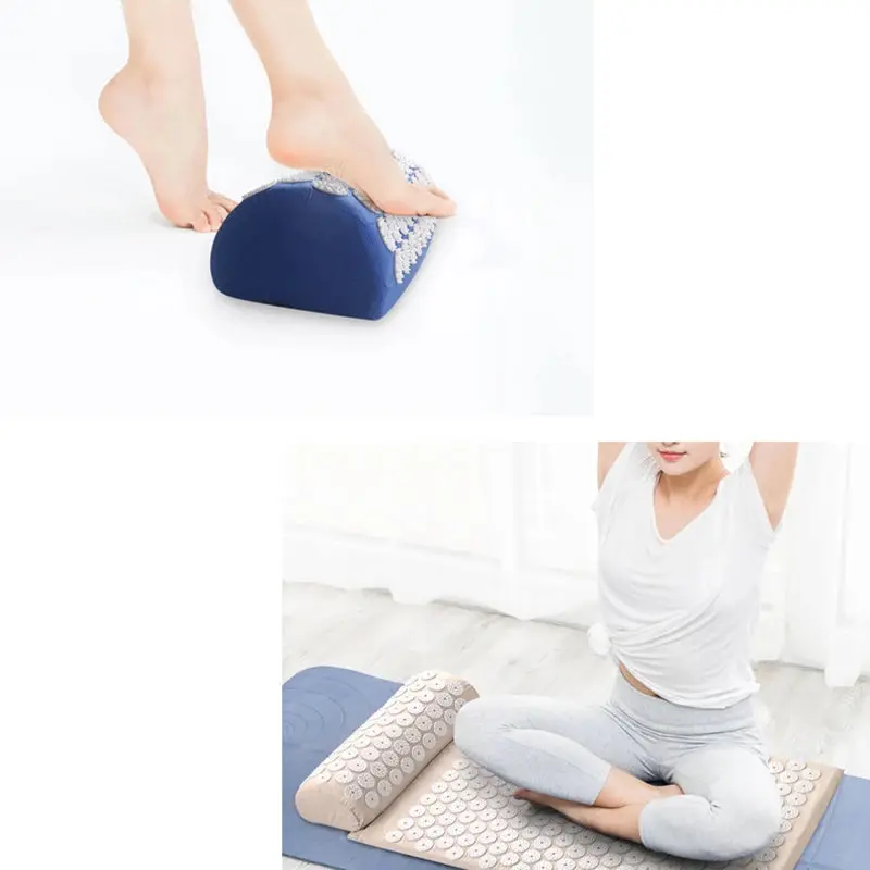 Yoga Massage Pads with Large Touchpoints for Better Neck Back and Foot Massage Household Massage Pillows in Purple Color 8