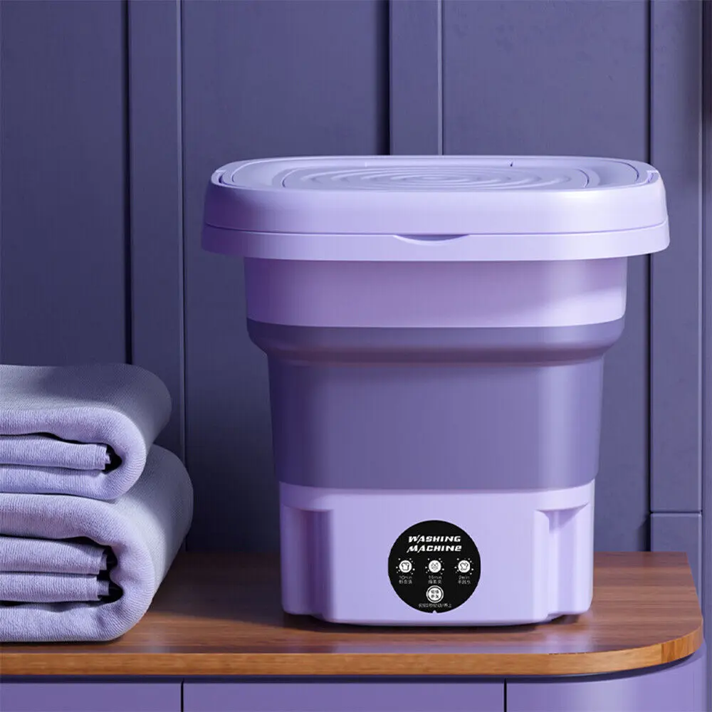 Mini Washing Machine 8L Folding Portable Sterilization Drying Laundry Machines