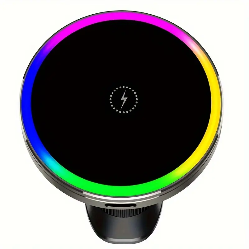 [Wireless Fast Charging Holder] Wireless Fast Charging Fan Cooling Car Magnetic Holder - QI1 Wireless Charger for Apple iPhone 12-16 Series - Car Air Outlet Car Mobile Phone Holder 3