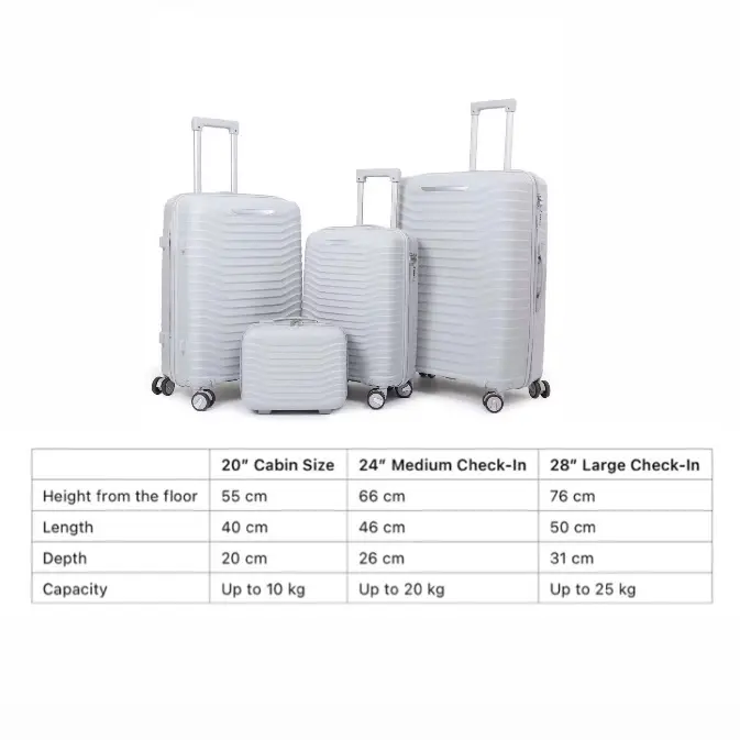 3 colour hard shell unbreakable luggage suitcase travel bag baggage 8 wheels high quality 3
