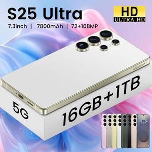 S25 ULtra smartphone with built-in stylus 16GB+1TB, 7.3-inch display, HD camera, dual SIM and dual standby