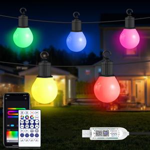 Smart Christmas LED String Light, USB Powered Portable Fairy Light with APP Control, Waterproof LED String Light for Outdoor Garden Camping Decor