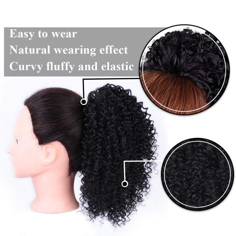 Alipretty Drawstring Nature Afro Kinky Curly Ponytail Hairpiece Brazilian  Clip In Ponytail Extension Human Hair For Woman 5