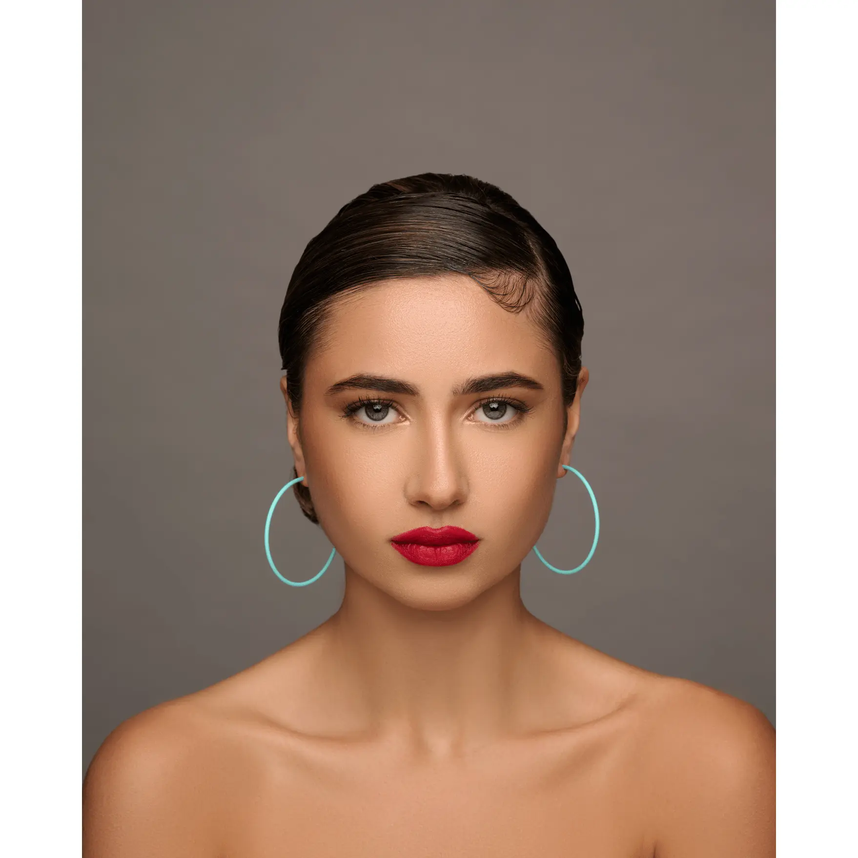 Funky 6CM Colourful Retro Boho Punk Round Hoop Earrings