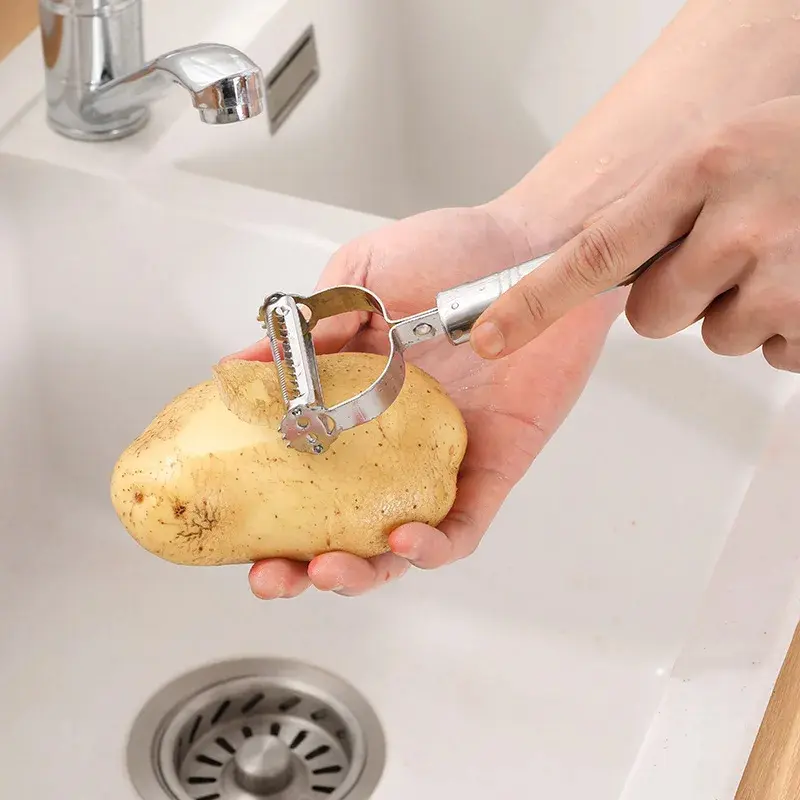 High Quality Stainless Steel Potato Cucumber Carrot Grater Julienne Peeler Vegetables Fruit Peeler Vegetable Slicer Kitchen 2
