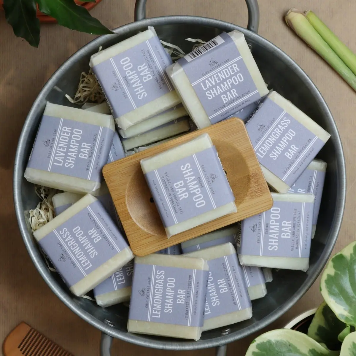 Natural Caring Shampoo Bars In Three Fragrances
