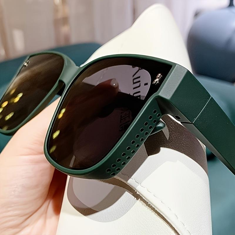 RISELDAJOR  Polarized Anti-Glare Fashion Glasses for Both Genders, Featuring a Large Square Frame. Perfect Fit Over Glasses for Driving, Beach Outings and Travel, Offering a Trendy Look. 2