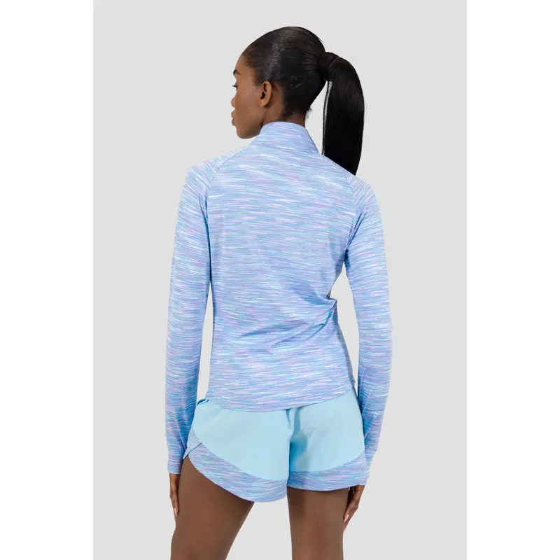 Montirex Women's Trail 1/4 Zip - Blue/Purple/White 1