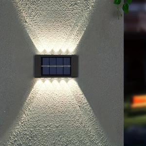 Outdoor Solar Wall Mounted Light, Double Sided Wall Solar Light, Garden Decorative Light for Patio Yard Deck Fence Garage Decoration