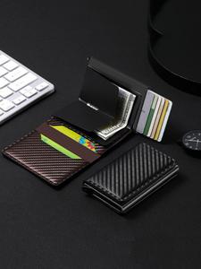 2025 Men's RFID Blocking Wallet with Ultra-Thin Front Pocket, Smart Pop-Out Card Holder for Safe Storage, Ideal Gift for All Seasons