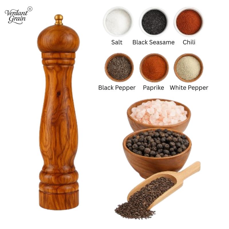Kitchen Pepper Grinder, Wooden Handle Manual Salt Grinder, Kitchen Seasoning Utensils, Kitchen Accessories 4