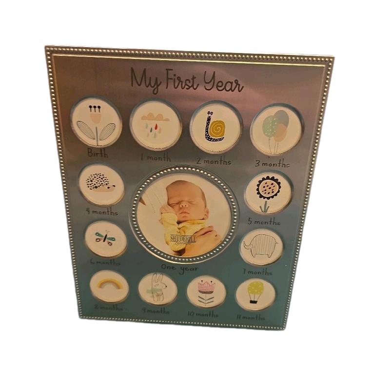 My First Year Baby Frame Display Memories Month by Month 28cm x 23cm 3