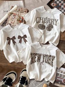 Women's Graphic Print Round Neck Shortsleeve Tee, Casual Fashion Short Sleeve Crew Neck T-shirt for Summer, Fashion Women's Top for Daily Wear, Womenswear, Tshirt