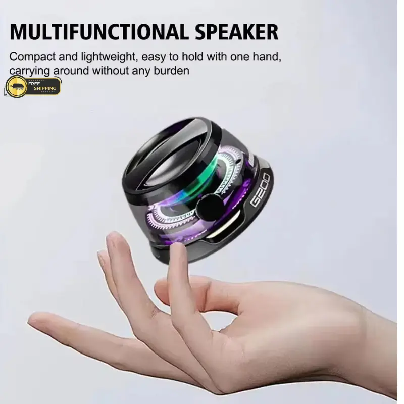 Magnetic Portable Bluetooth Speaker Mini Sound Box Multifunctional RGB Serial stereo 2