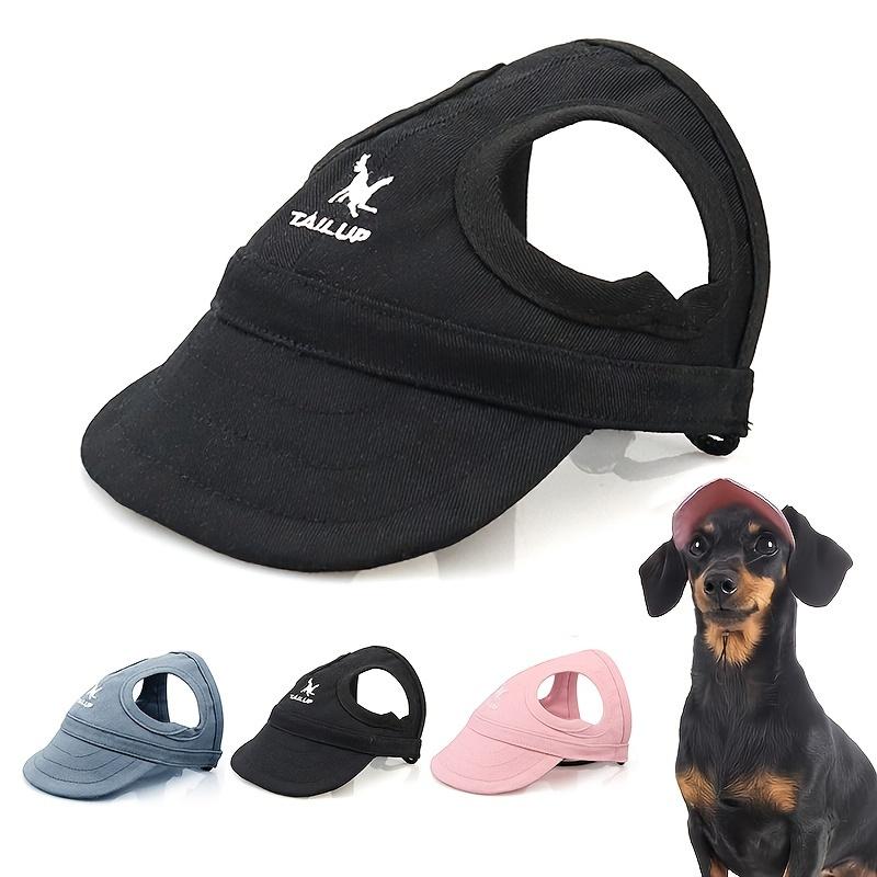 Small, Medium, and Large Breeds Adjustable PVC Waterproof Dog Sun Hat with Elastic Strap - Non-Textile Outdoor Visor for UV Protection 1
