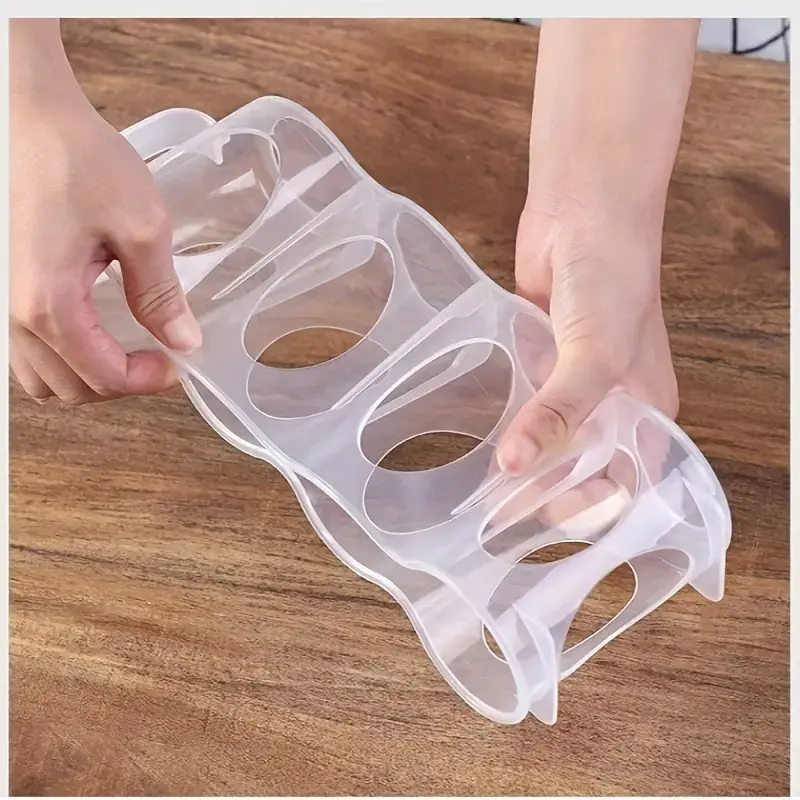 1pc Storage Box, 4-grid Clear Plastic Soda Can Storage Box, Portable Soda Can Organizer Bins, For Kitchen Countertops, Cabinets And Refrigerator, Kitchen Organizers And Storage, Kitchen Accessories 1