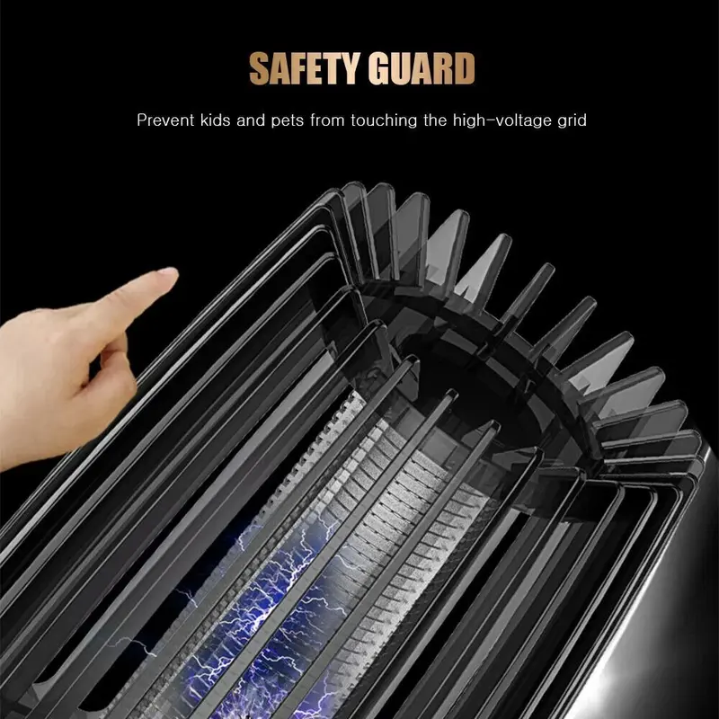 Electric Mosquito Killer Lamp Powerful UV Bug Zapper, Rechargeable Fly Insect Trap Indoor & Outdoor Mosquito Trap, UK Plug Insect Killer, Fly Zapper, Mosquito Zapper, Bug Killer, Insect Trap, Mosquito Lamp, Fly Lamp, Bug Lamp, Insect Killer Lamp 3