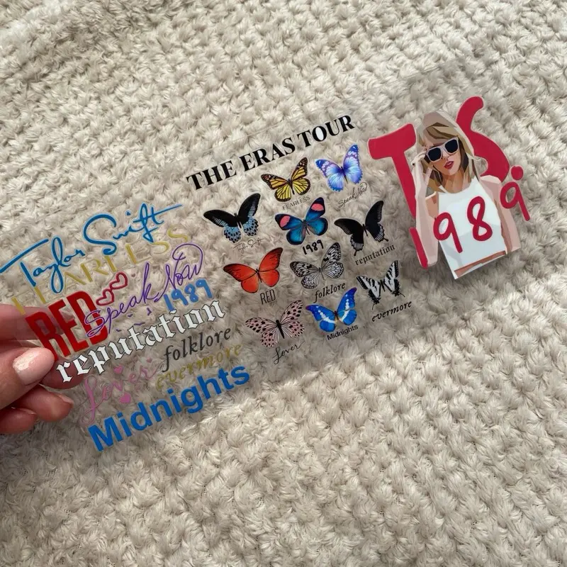 UVDTF Wrap Transfer Swifty Music Print Craft Supplies