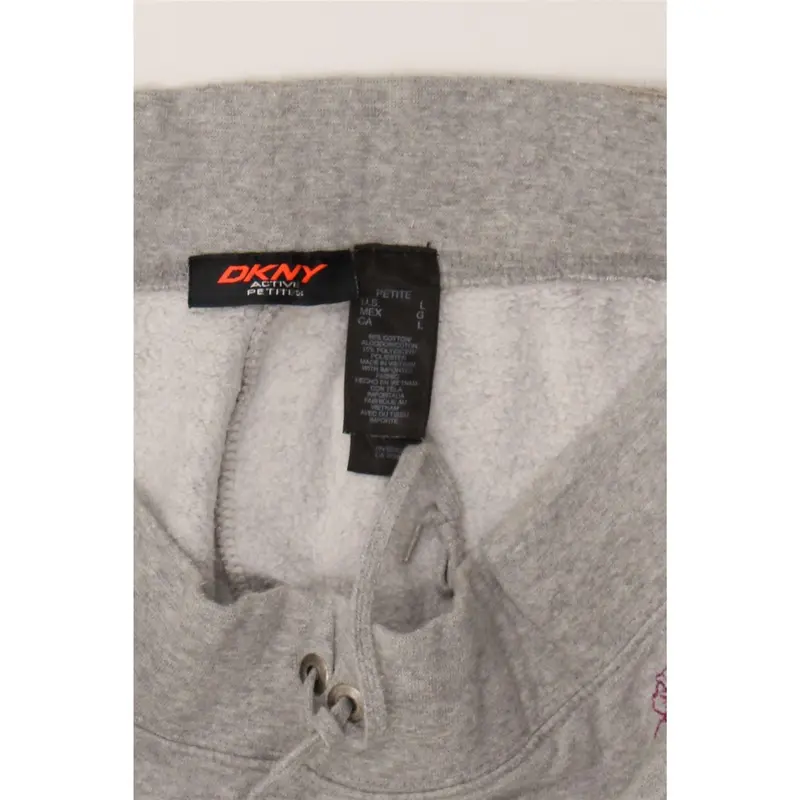 Pre-Owned Vintage DKNY Womens Tracksuit Trousers UK 14 Large  Grey Cotton 3