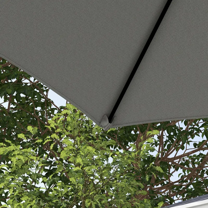 Outsunny 2.5m Rotating Cantilever Parasol - Light Grey 7