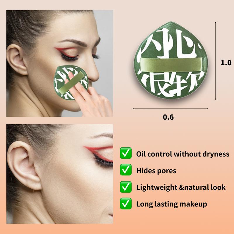 2Pcs Makeup Sponge Puff For Foundation Concealer And Powder, Blender Sponge For Natural And Easy Makeup Soft Long-lasting 3